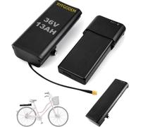 XYFGODEM Batería de Bicicleta eléctrica 36 V y 13 AH for Soporte Rueda Trasera con Caja Transporte batería - Compatible MiFa, Victoria, Telefunken, Aldi, BBF, Kalkhoff más