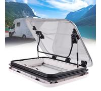 XYFGODEM Claraboya RV con Luz LED,Escotilla de Ventilación para Techo Caravana,Ventana Aleación Aluminio,Kit para,para Espesores Carrocería 25-60mm,500 * 500mm