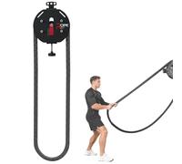 XYFGODEM Entrenador de Poleas, Cuerda Infinita, Sistemas Cable-Polea Resistencia Ajustable para Muscular, Ejercicios Aeróbicos Extremidades Superiores, Coordinación Corporal Red