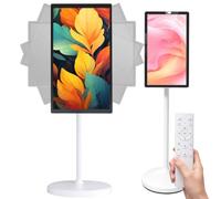 XygZythror 21,5/24/27/32 Pulgadas TV con Pantalla TáCtil, Smart TV PortáTil con Ruedas 21.5-inch-4GB+128GB