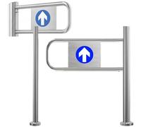 XygZythror Barrera De Seguridad De Entrada De Supermercado con Retorno AutomáTico Y SeñAlizacióN Clara, Barrera De Acceso para Entradas Oficinas Gimnasios Centros BRight1.4m
