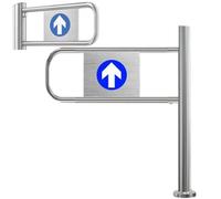 XygZythror Barrera De Seguridad De Entrada De Supermercado con Retorno AutomáTico Y SeñAlizacióN Clara, Barrera De Acceso para Entradas Oficinas Gimnasios Centros ARight1.7m