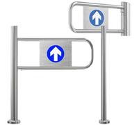 XygZythror Barrera De Seguridad De Entrada De Supermercado con Retorno AutomáTico Y SeñAlizacióN Clara, Barrera De Acceso para Entradas Oficinas Gimnasios Centros BLeft1.2m
