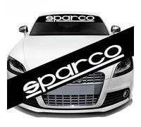 XYHAOAI Calcomanía para Parabrisas Delantero y Trasero de Coche, decoración con Estilo de Pancarta, Logotipo de Sparco, Pegatinas para Ventanas, Material de PVC
