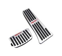 XYHGM Cubierta de pedales de aleación de aluminio para Kia K 5 2020-2023, antideslizante, automático, sin perforación, freno de aluminio y acelerador, 2 piezas (plata)