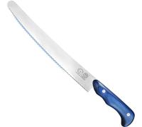XYJ Authentic Since 1986,Edelstahl Brotmesser,Gezackte Klinge,Profi Brotschneidemesser,Full Tang,Holzgriff,Linkshänder,31,5 Zoll Gezacktes Messer für selbstgebackenes Brot