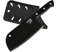XYJ Full Tang Cuchillo Santoku de Acero Inoxidable Cuchillo de Chef serbio Nakiri de 7 Pulgadas con Protectores de Hoja