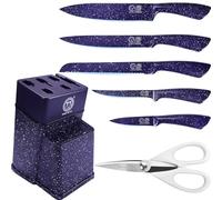 XYJ Professional Kitchen Knife Set With Block, Stainless Steel Block Knife Set, Meat Cleaver Vegetable Fruit Paring Slicing Cooking Chef Knives Kitchen Accessories Tools