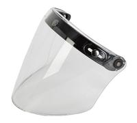 XYJTC Motocicleta 1 visera for casco de motocicleta de 3/4 pulgadas con 3 broches for visera de visera for parasol, resistente al desgaste, accesorios completos.(Clear)