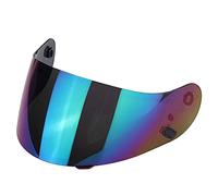 XYJTC Motocicleta Lente de visera for casco, lente for motocicleta, gafas for, cara completa, compatible con HJC CL-16 CL-17 CS-15 CS-R1 CS-R2 FG-15 TR-1 (dorado)(Rainbow)