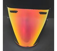 XYJTC Motocicleta Protector facial for casco de motocicleta Arai VZ Ram, accesorios de repuesto, visera antiarañazos, lentes de colores for casco de motocicleta, color rojo té.(F Aurora Red)