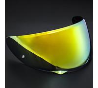 XYJTC Motocicleta Protector facial for casco de motocicleta HJC HJ34P C10, accesorio de repuesto, visera antiarañazos, lentes de colores for casco de motocicleta, color rojo té.(F Tea Gold)