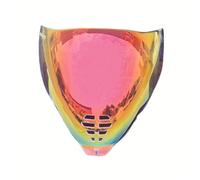 XYJTC Motocicleta Protectores de casco IC-06 for visera ICON Airflite, parabrisas, parasol, accesorios for motocicleta (dorado), talla universal(Revo Clear Red)