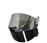 XYJTC Motocicleta Visera for casco de carreras de rally y karts, lente de visera for PC, color ahumado oscuro, visera de repuesto for STILO for ST5, diseño elegante(Silver)