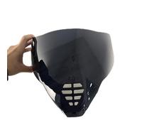 XYJTC Motocicleta Visera for casco de moto ICON Airflite, IC06 Shield con protección UV (plateada, for uso diurno)(Deep Black-for Day)