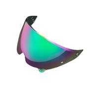 XYJTC Motocicleta Visera for casco de motocicleta, gafas protectoras plateadas y rojas, lente de repuesto for casco RUROC for ATLAS 3.0 4.0, accesorios completos(Rainbow Green)