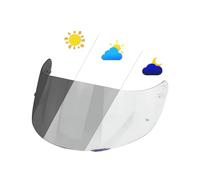 XYJTC Motocicleta Visera fotocromática for AGV K1, K1S, K3SV, K5S y K5, con protección UV for casco de moto (fotocromática roja)(Photochromic Clear)