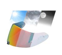 XYJTC Motocicleta Visera fotocromática for casco de motocicleta Scorpion Exo 1400 Carbon, R1 y EXO 520. Revestimiento lente con protección UV (fotocromática roja)(Photochromic Red)