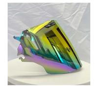 XYJTC Motocicleta Visera protectora for casco VAS-Z, VAS Z, RAM-X, RAM X, VZ-RAM, VZ, SZ-R, SZ R, EVO, (dorada)(Colorful Red)