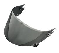 XYJTC Motocicleta Visera Race-R Pro GP 06 for casco SHARK, Carbon, Aeron, FIM y Speed-R (plateada, for uso diurno)(Deep Black-for Day)