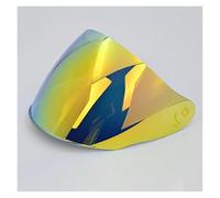 XYJTC Motocicleta Viseras for casco de motocicleta for cascos LS2 OF608 Face Sheild Casque Moto Homologué(Té)(Gold)