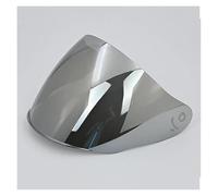 XYJTC Motocicleta Viseras for casco de motocicleta for cascos LS2 OF608 Face Sheild Casque Moto Homologué(Té)(Sliver)