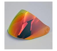 XYJTC Motocicleta Viseras for casco de motocicleta for cascos LS2 OF608 Face Sheild Casque Moto Homologué(Té)(Red Gold)