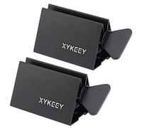 XYKEEY Exprimidor de tubos de pasta de dientes, juego de 2 rodillos exprimidores de pasta de dientes, soporte de asiento para tubo de pasta de dientes de metal (triángulo negro)