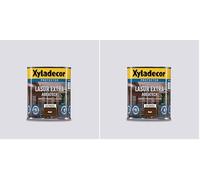 Xyladecor Lasur Extra Satinado Aquatech para madera Nogal 750 ml (Paquete de 2)
