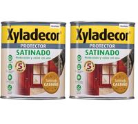 Xyladecor Protector para madera Satinado Castaño 750 ml (Paquete de 2)