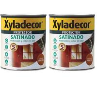 Xyladecor Protector para madera Satinado Nogal 750 ml (Paquete de 2)