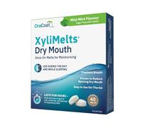 Xylimelts: boca seca 40 pastillas adherentes menta menta dulce| Alivia la sequedad bucal día y noche| Acción hasta las 8 horas | sin azúcar, xilitol| Discreto y natural| Probado clínicamente