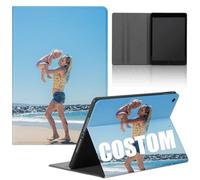 Xylota Funda Personalizada para Huawei Mediapad T5 10,1", Aesthetic Dibujo Foto Imagen Texto Personalizable Carcasa con Función de Soporte,PU Cuero Flip Protectora Tablet Cover