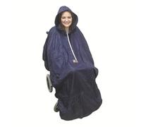 XYLRSMH Chubasquero Poncho Impermeable Reflectante con Dobladillo elástico for Silla de Ruedas for Personas Mayores con discapacidad Poncho Lluvia(Blue1)