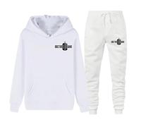 XYMCX Chándal de hombre para Doctor Who, conjunto deportivo de 2 piezas para entrenamiento, sudadera con capucha informal, chándal para correr y pantalones de chándal, sudadera de manga,White-xx_l