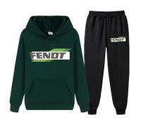 XYMCX Chándal de hombre para FENDT, sudadera de 2 piezas con capucha y manga larga, para correr, informal, deportivo, para otoño e invierno, cálido, tipo sudadera.,Army Green-l