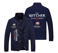 XYMCX Chaqueta ligera para hombre de The Witcher, chaqueta deportiva tipo bombardero, cortavientos, informal, de carga, con cuello alto, para exteriores, para senderismo y caminatas.,Blue2-4x_l