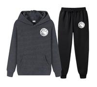 XYMCX Conjunto de chándal para hombre Targaryen: sudadera con capucha de manga larga y pantalones deportivos de 2 piezas, ropa deportiva suave y cálida.,Dark Gray-xx_l