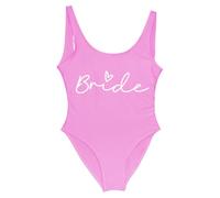 XYNM Bikini Mujer Trajes De Baño La Fiesta Gallina Traje Novia del Equipo Una Sola Pieza para Ser Rosa-bride5-xxxl