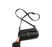 XYNM Bolso Vintage De Piel Sintética con Solapa para Mujer, Pequeño Hombro Tipo Bandolera Viajes Diarios Trabajo-negro-20x12x8