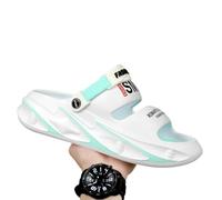 XYNM Chanclas Hombre Mujer Verano Sandalias Eva De para Hombre, Suela Suave Antideslizante, Resistente A Los Olores, Ideal Conducir Al Aire Libre, Uso Diario Parejas, Informal-blanco-azul-42-43