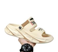 XYNM Chanclas Hombre Mujer Verano Sandalias Eva De para Hombre, Suela Suave Antideslizante, Resistente A Los Olores, Ideal Conducir Al Aire Libre, Uso Diario Parejas, Informal-marrón Beige-40-41