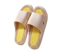 XYNM Chanclas Women's Two-Tone Acupoint Massage Slippers, Soft Non-Slip Shower Slides, Quick-Drying Foot Reflexology Home Slippers-a-36-37