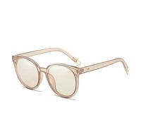XYNM gafas de sol Cat Eye Sunglasses Women Men Trendy Fashion Shades Small Frame Stylish Eyewear Lightweight Travel Beach Party Summer-clear Brown