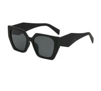 XYNM Gafas de Sol Cuadradas para Mujer, con Protección Uv400 Viajes Verano, Playa Y Uso Diario-c10 Arena Negro-con Destornillador