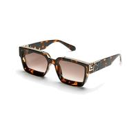 XYNM Gafas de Sol Polarizadas Cuadradas Unisex, Sombras Marco Retro Uv400 para Uso En Conducción Al Aire Libre-pequeño Marrón-envío 24h
