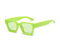 XYNM Gafas de Sol Polarizadas Cuadradas Unisex, Tonos Degradados Retro Uv400 para Viajes Verano Al Aire Libre-Jalea Verde Claro