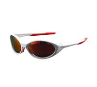 XYNM Gafas de Sol Polarizzata Ovale Sport Occhiali Da Sole Unisex Argento Specchio All'aperto