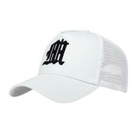 XYNM Gorras de béisbol Unisex Letra Gótica Bordado Beisbol Red Primavera Y Verano Al Aire Libre Ajustable Sombreros Casuales Sombrero Protector Solar-Blanco-Ajustable