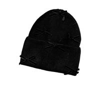 XYNM Gorro de Punto para Hombre Mujer, Invierno Cálido Y Suave con Lazo, Holgado Forro Acogedor Mujer-Verde Militar-55-59cm